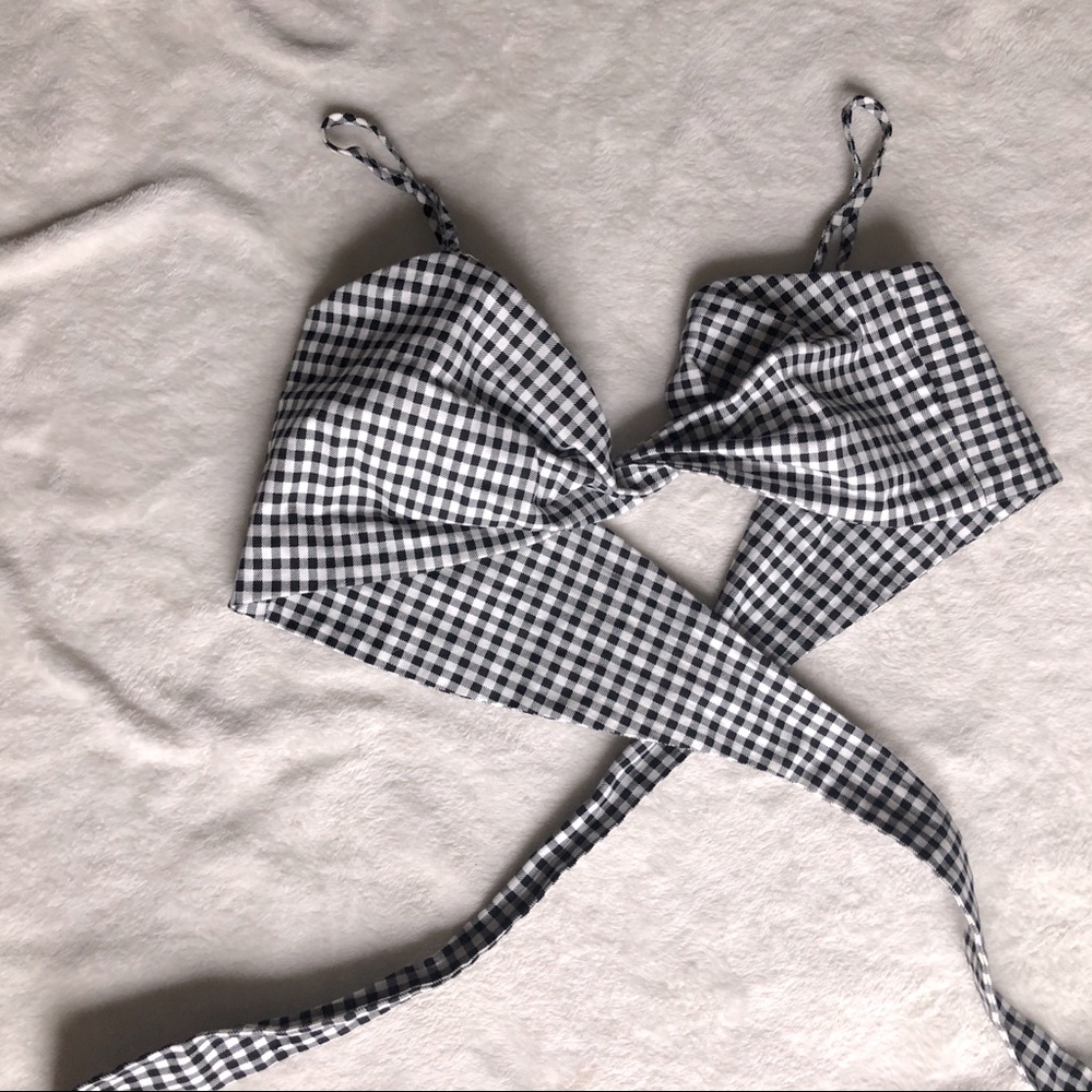 Blue Blush Tie Top
